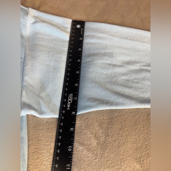 J.Crew Open Front Cardigan Soft loungewear Pale Pastel Blue Sweater Size L - Picture 9 of 9